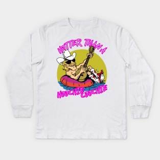 hotter than a hoohie coochie Kids Long Sleeve T-Shirt